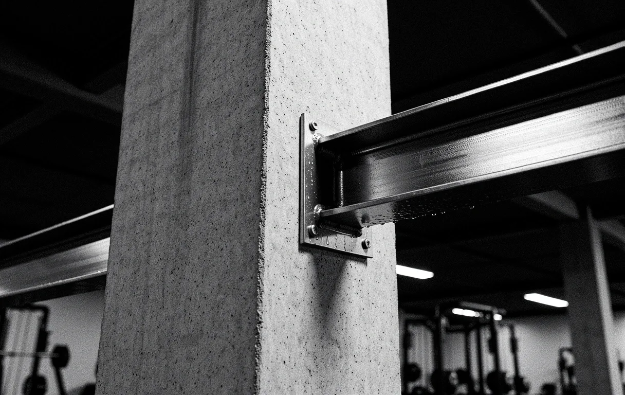 Brutalist facility detail